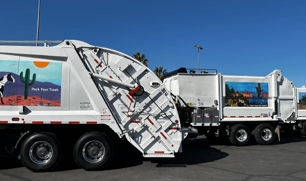 Fill Me Up Buttercup: Traveling Garbage-Truck Art Gallery