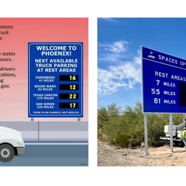 I-10 Truck Parking Availability System information now on az511.gov