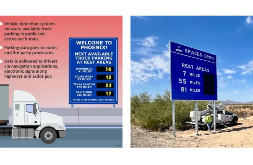 I-10 Truck Parking Availability System information now on az511.gov
