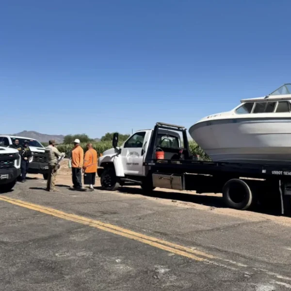 Gila River Rangers Cite Trespassers for Illegal Boat Dumping