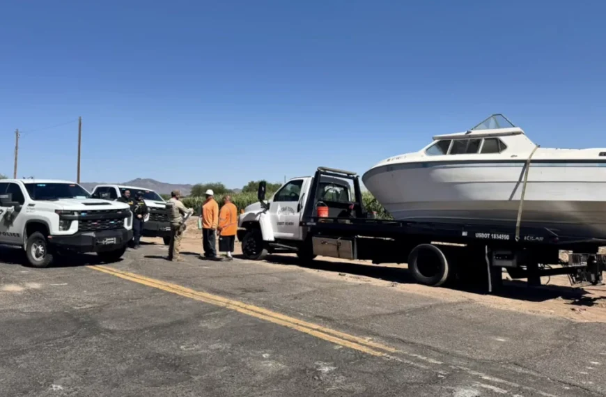 Gila River Rangers Cite Trespassers for Illegal Boat Dumping