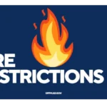 Fire restrictions have been lifted…