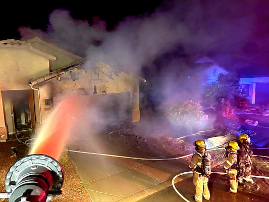 Early Morning Fire Strikes Eloy Residence, Contained by Crews