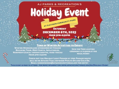 Apache Junction Holiday Light Parade & Winter Festival 2025 at Flatiron Park