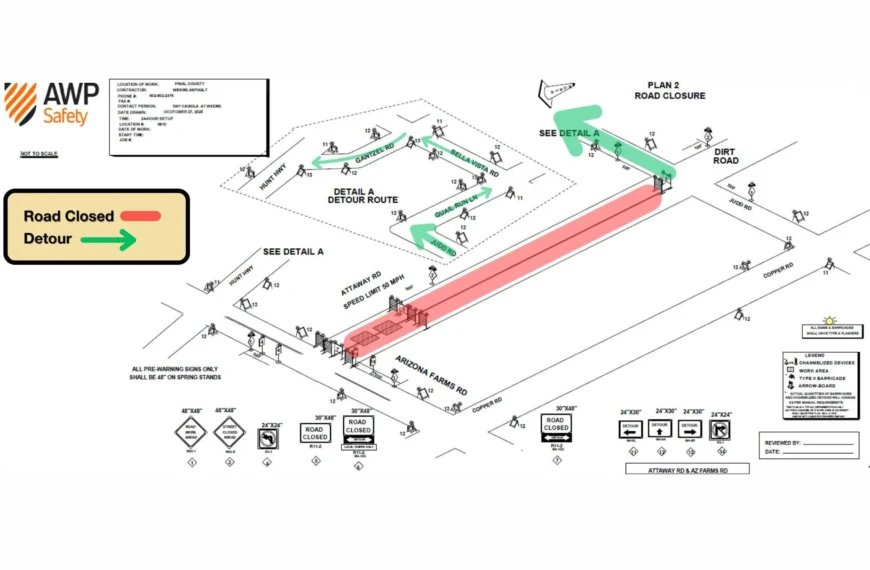 N. Attaway Road Closure Jan. 20–21: Detour via&hellip;